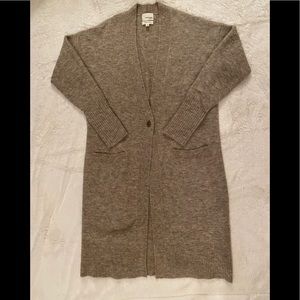 Wilfred Free Camel/Gray Heathered Cardigan